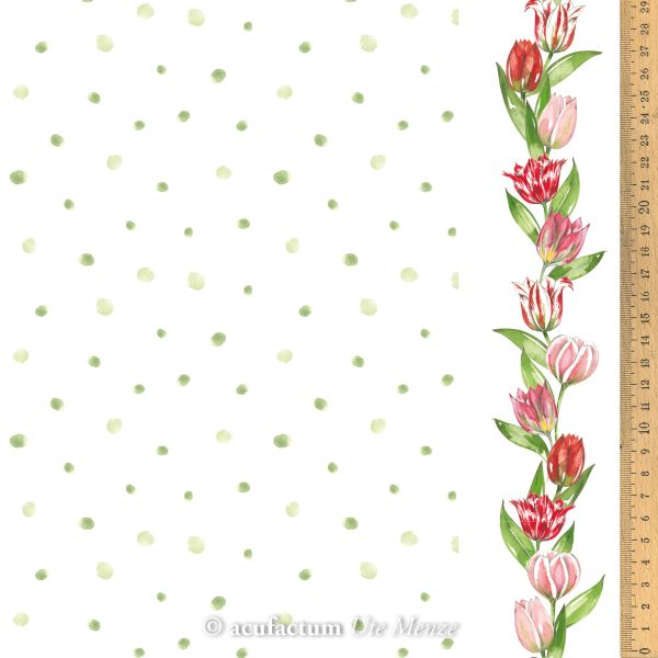 Acufactum Linen Polka Dots and Tulips
