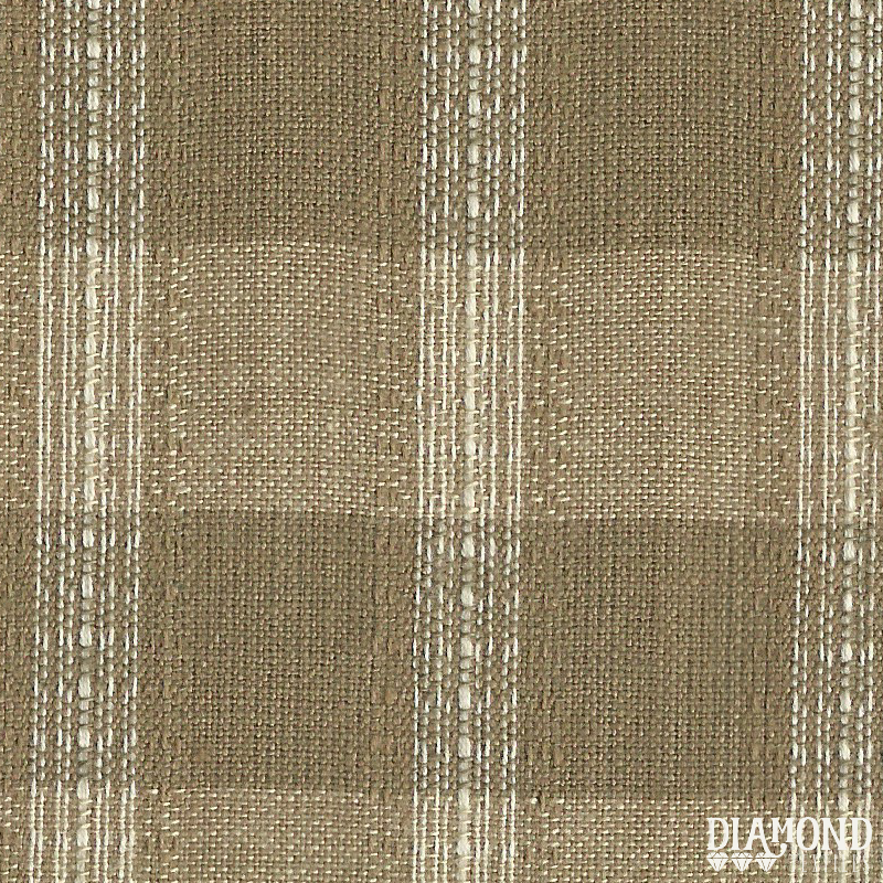 NIKKO By Diamond Textiles - Block Plaid in Taupe & Cream