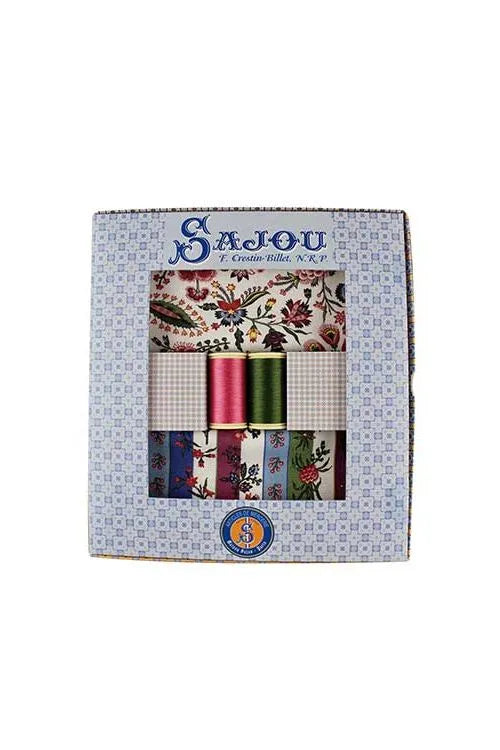 Sajou Gift Box: Coquecigrues (2 Fabrics with Thread)