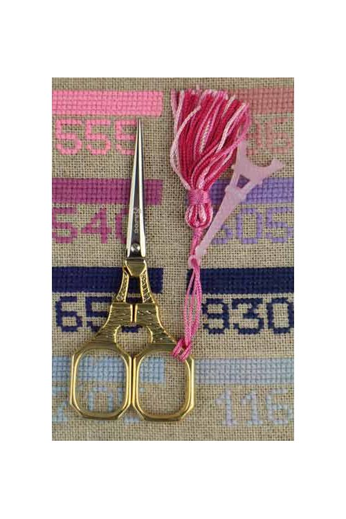 Sajou Eiffel Tower Scissors Pink Charm