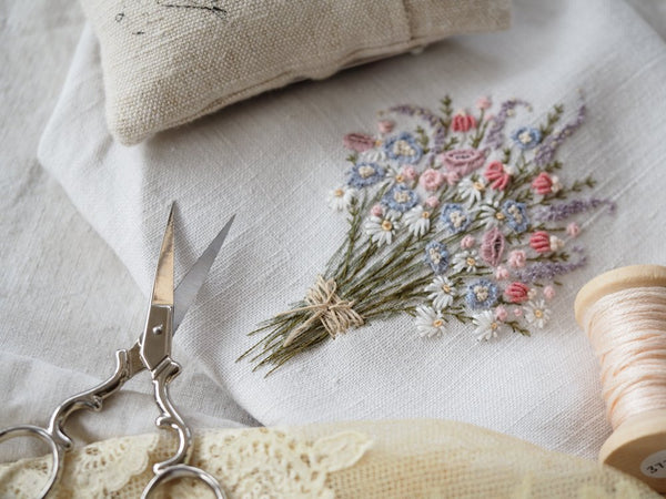 Wildflowers Bouquet / Hand-Stitched Embroidery – Islay's Terrace