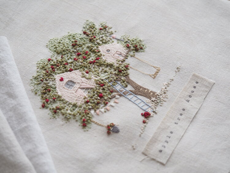 The Stitchery Embroidery Kit: Apple Tree House