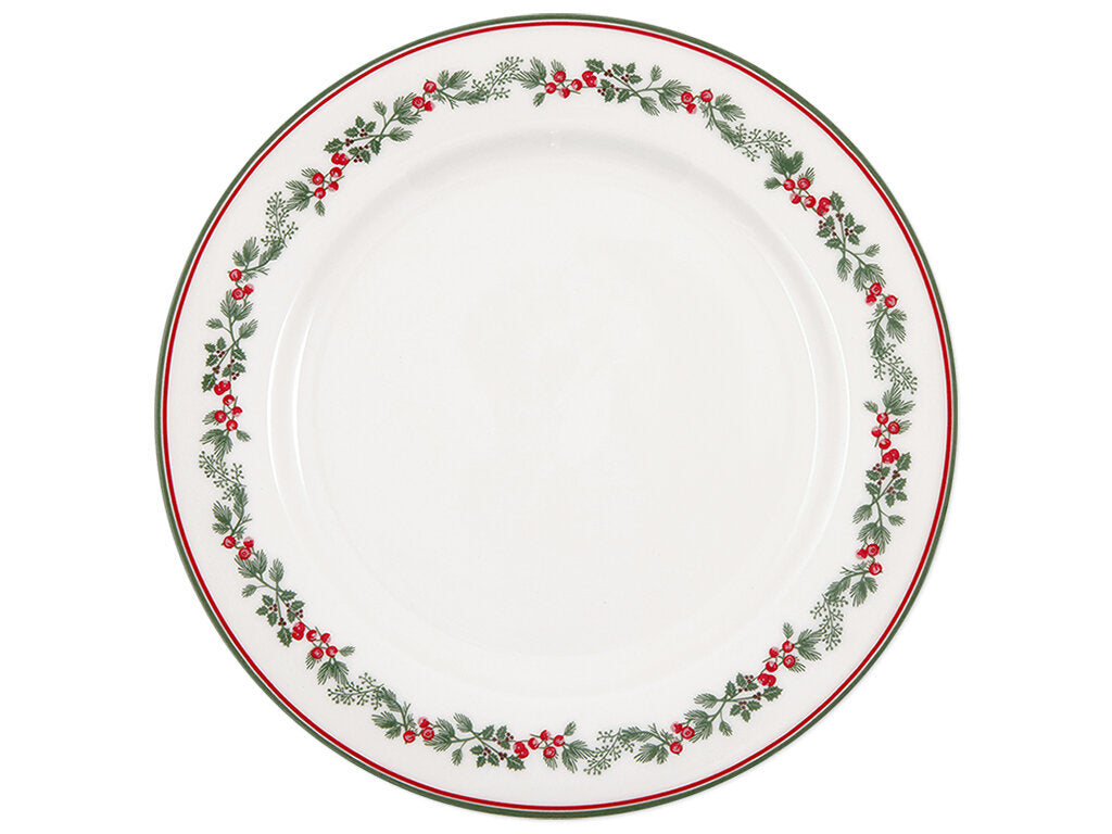 GreenGate: Stoneware Dinner Plate, Charline White