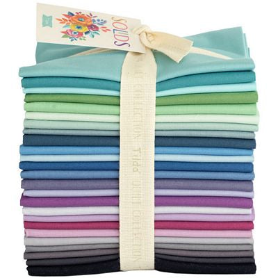 Tilda Fabric - Tilda Solid Soft Teal 120003 - Solids - 100% Quilting Cotton  by 1/2 Yard
