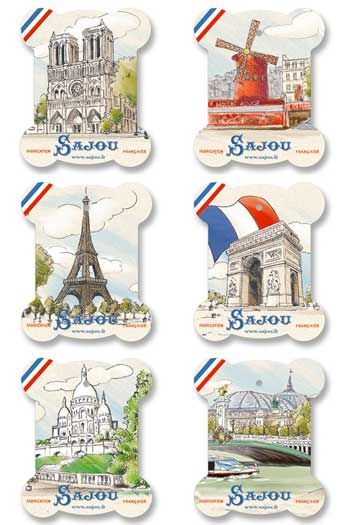 Sajou Thread Cards Seine model-Views of Paris