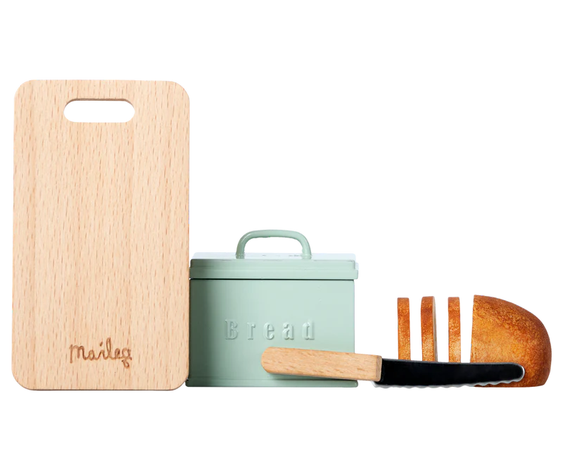 Maileg Bread Box with Utensils