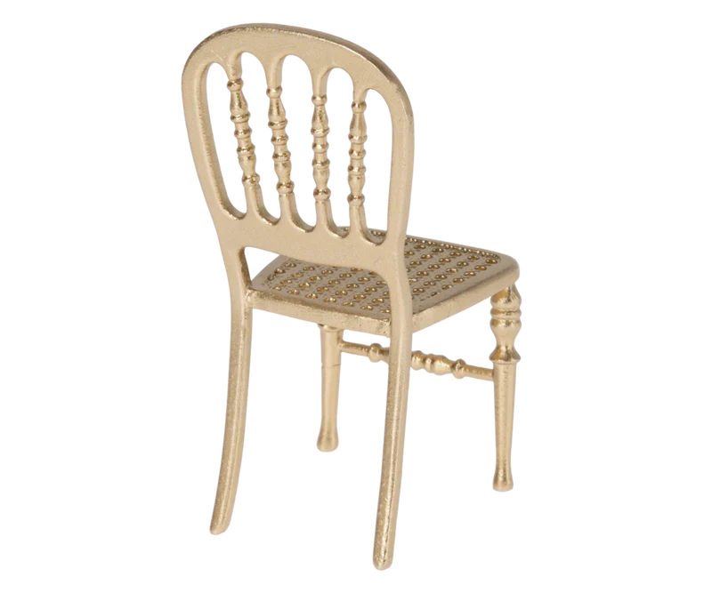 Maileg Chair, Mouse-Gold