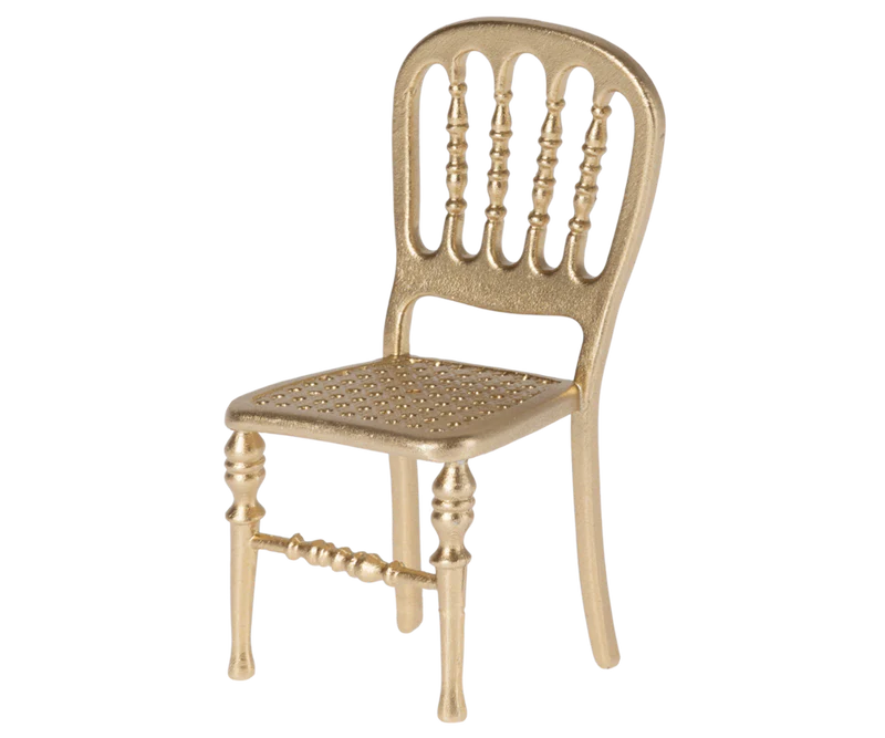 Maileg Chair, Mouse-Gold