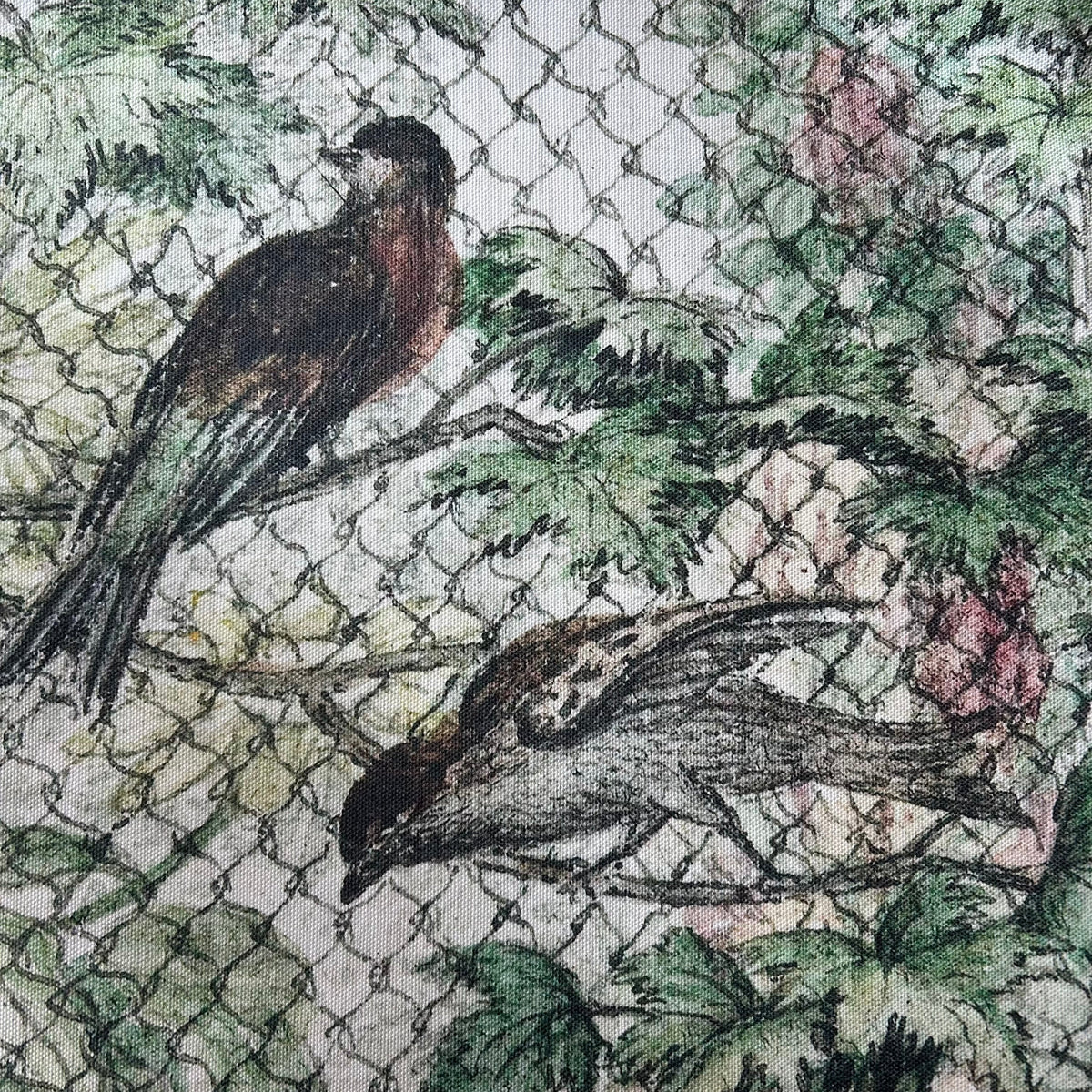 Stitch & Fable Vintage Art Textile Panel ~ {Aviary}