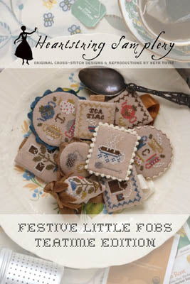 Festive Little Fobs Teatime Edition pattern by Heartstring Samplery