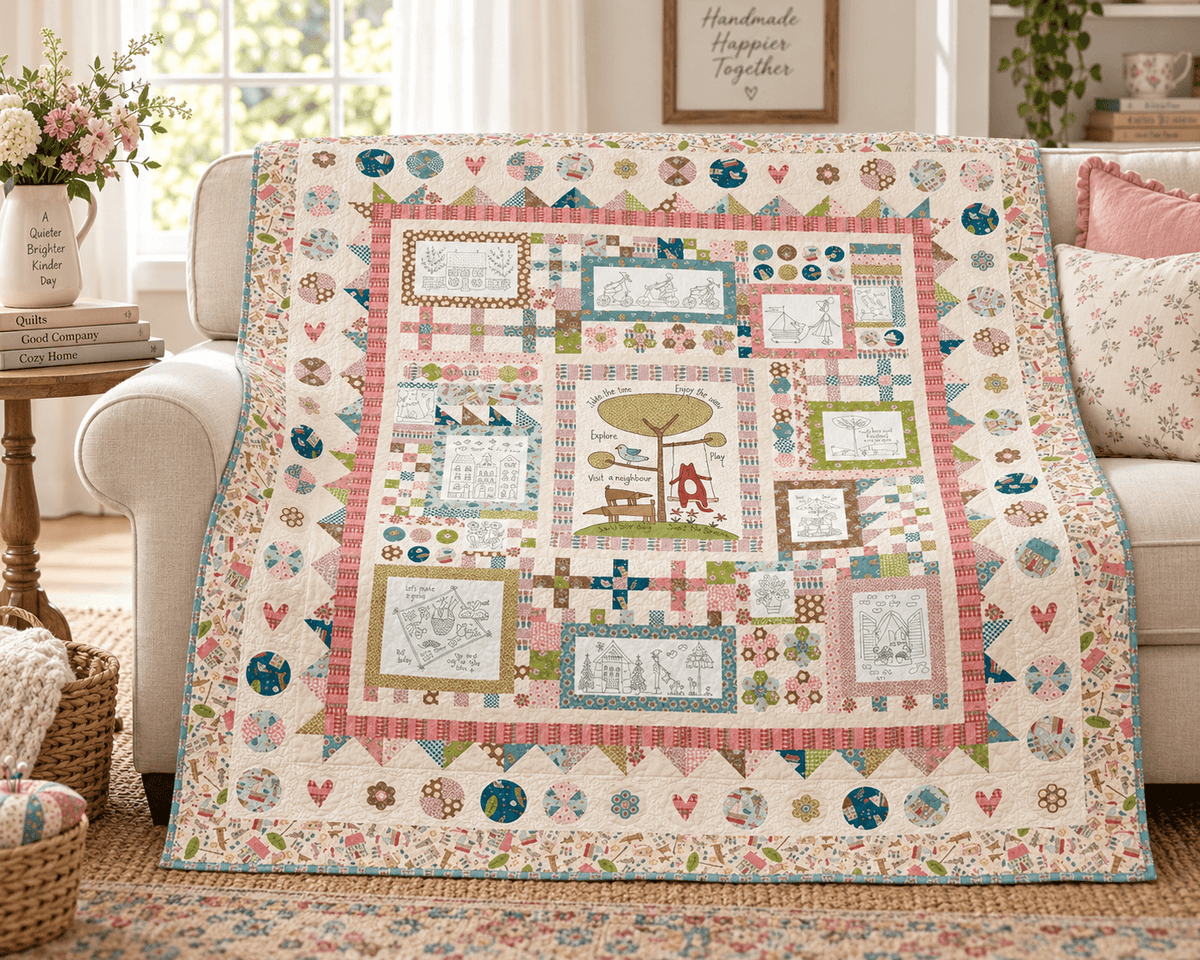 Out and About by Natalie Bird of Birdhouse Designs QUILT KIT
