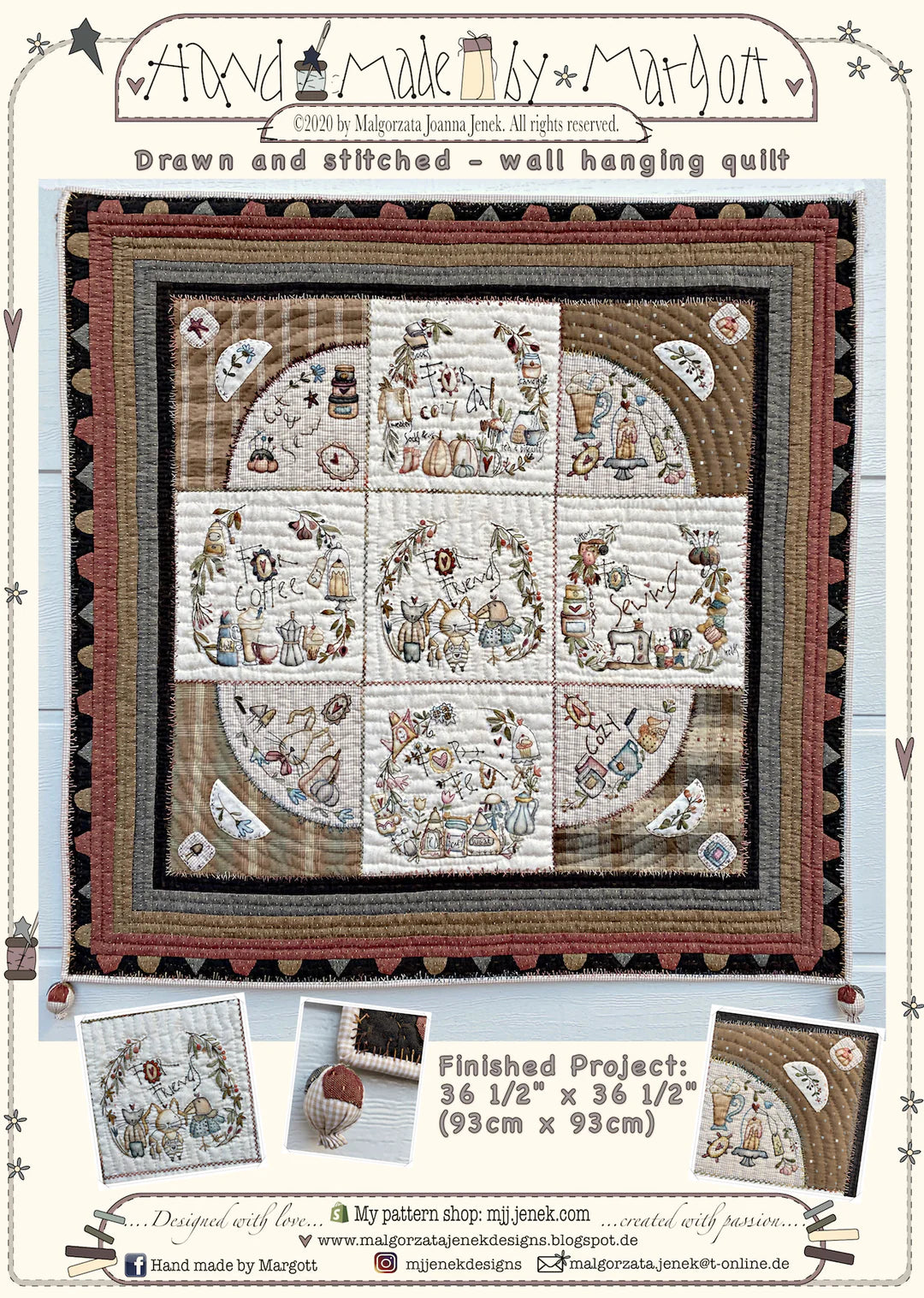 Drawn and Stitched Quilt Pattern