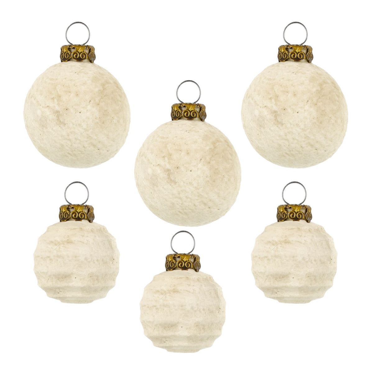 Marolin Christmas Ornament {Set of Christmas Balls, White Christmas}
