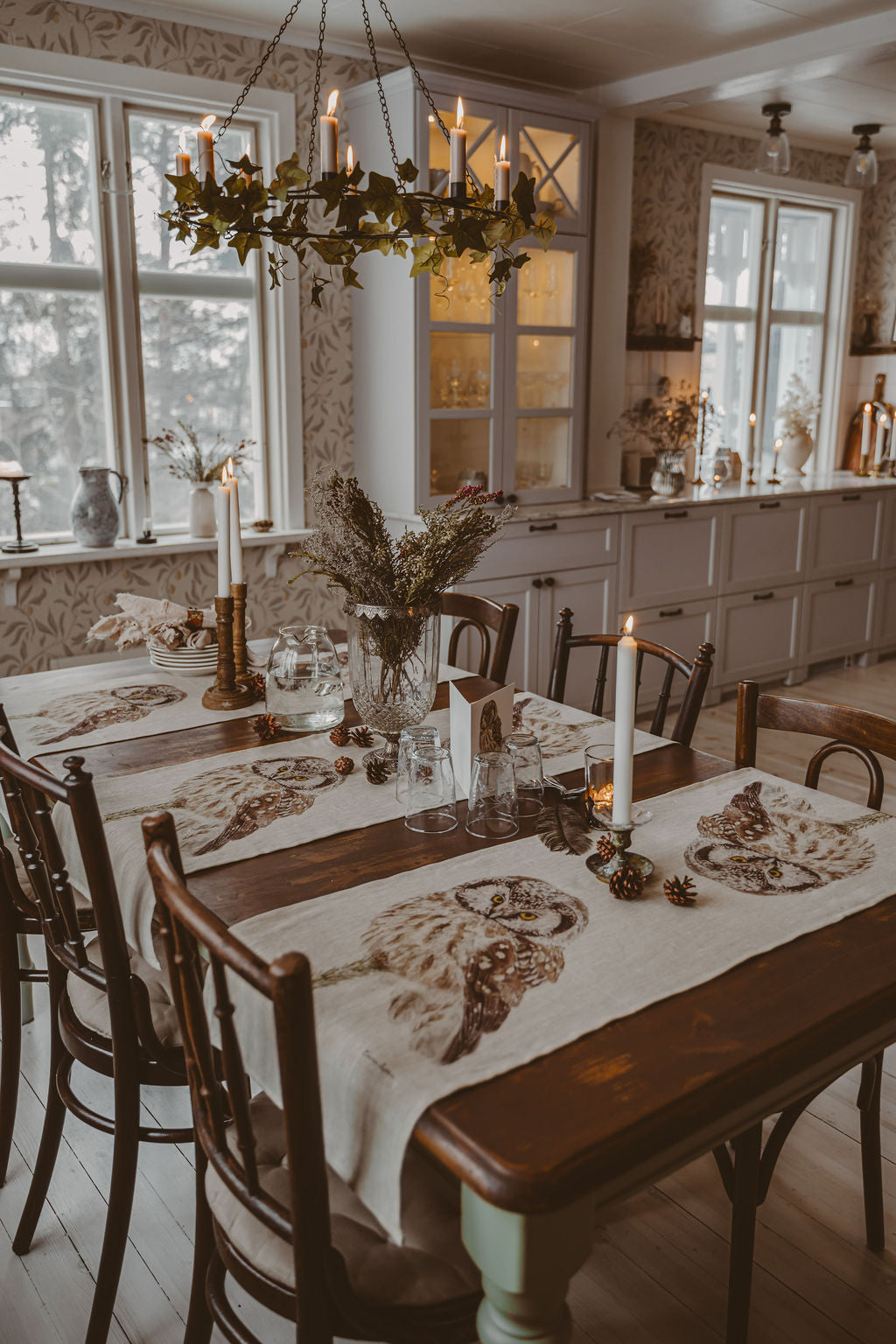 Emma Sjodin: Table Runner Owls