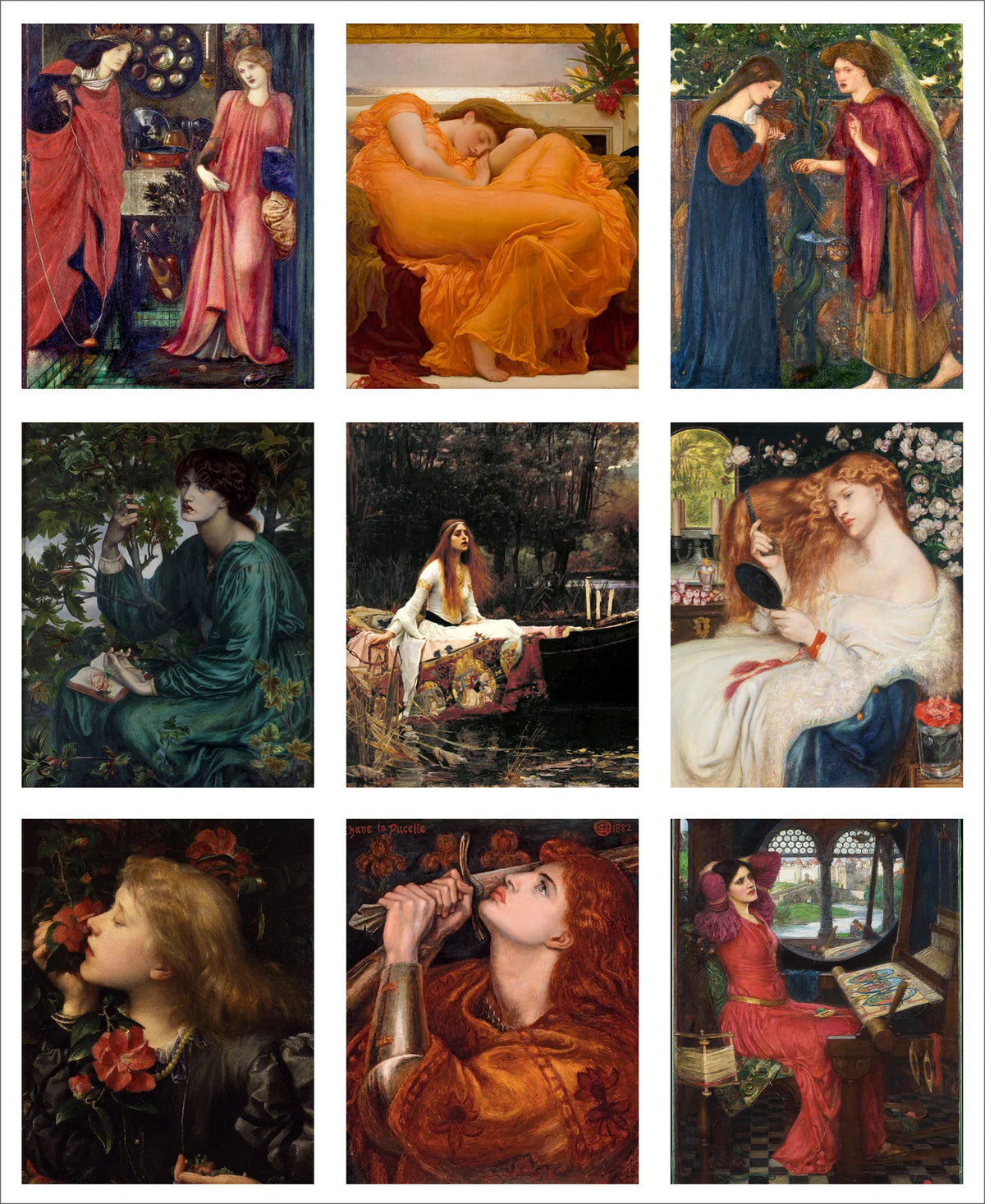 Stitch & Fable Mini Vintage Art Fabric Prints ~ Set of 9 {Pre-Raphaelite}