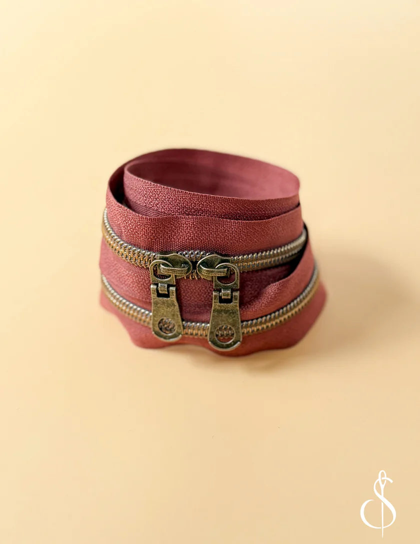 30" Zipper - Brown, by Sewing Illustrations