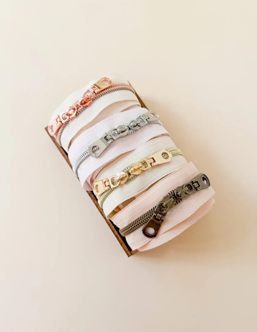 30" Butter Cream Zipper Set- 4pc, by Sewing Illustration