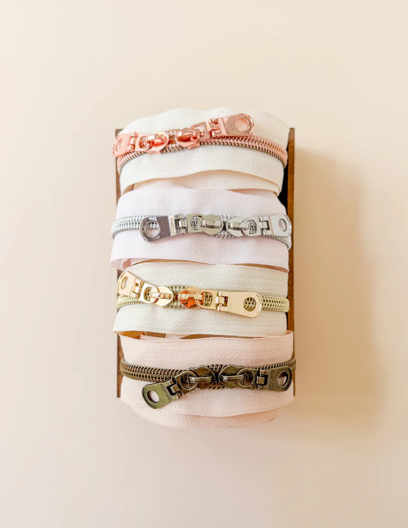 30" Butter Cream Zipper Set- 4pc, by Sewing Illustration