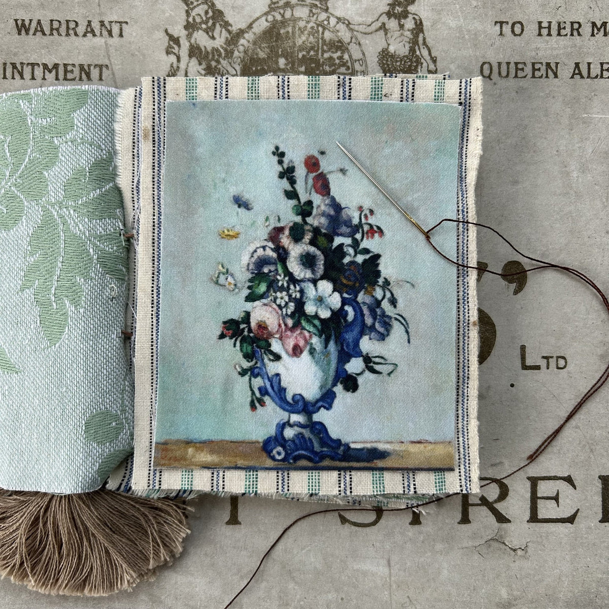 Stitch & Fable Mini Vintage Art Fabric Prints ~ Set of 9 {Florals and Landscapes}
