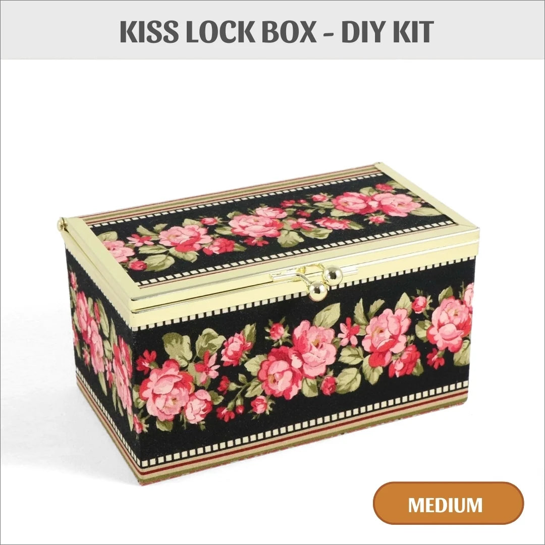 Cartonnage {Colorway Arts} "Kiss Lock Fabric Box- medium"