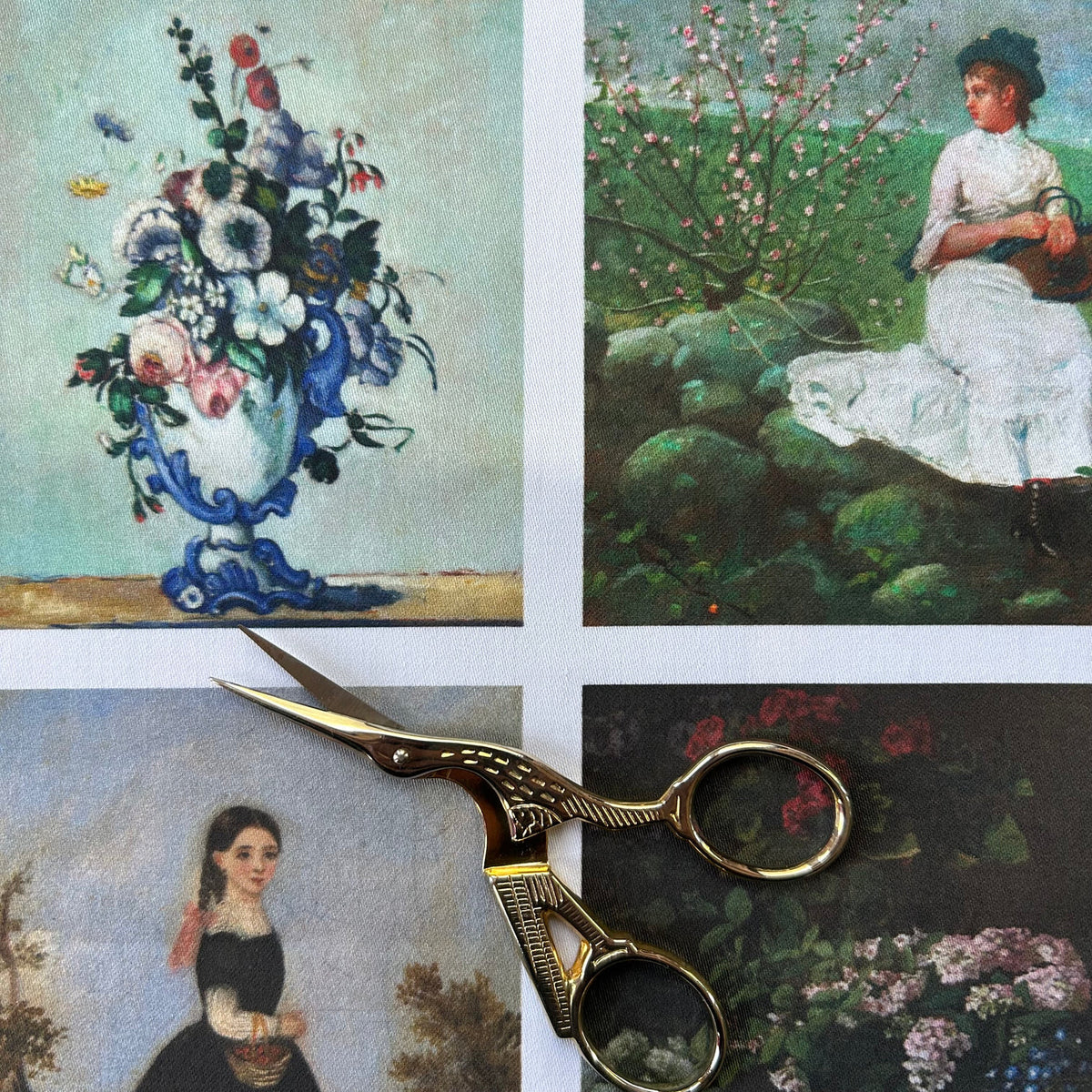 Stitch & Fable Mini Vintage Art Fabric Prints ~ Set of 9 {Florals and Landscapes}