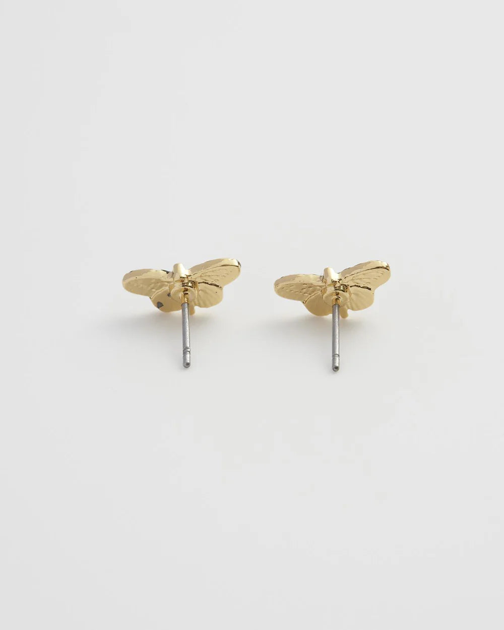 Fable England Deco Butterfly Blue Stud Earrings