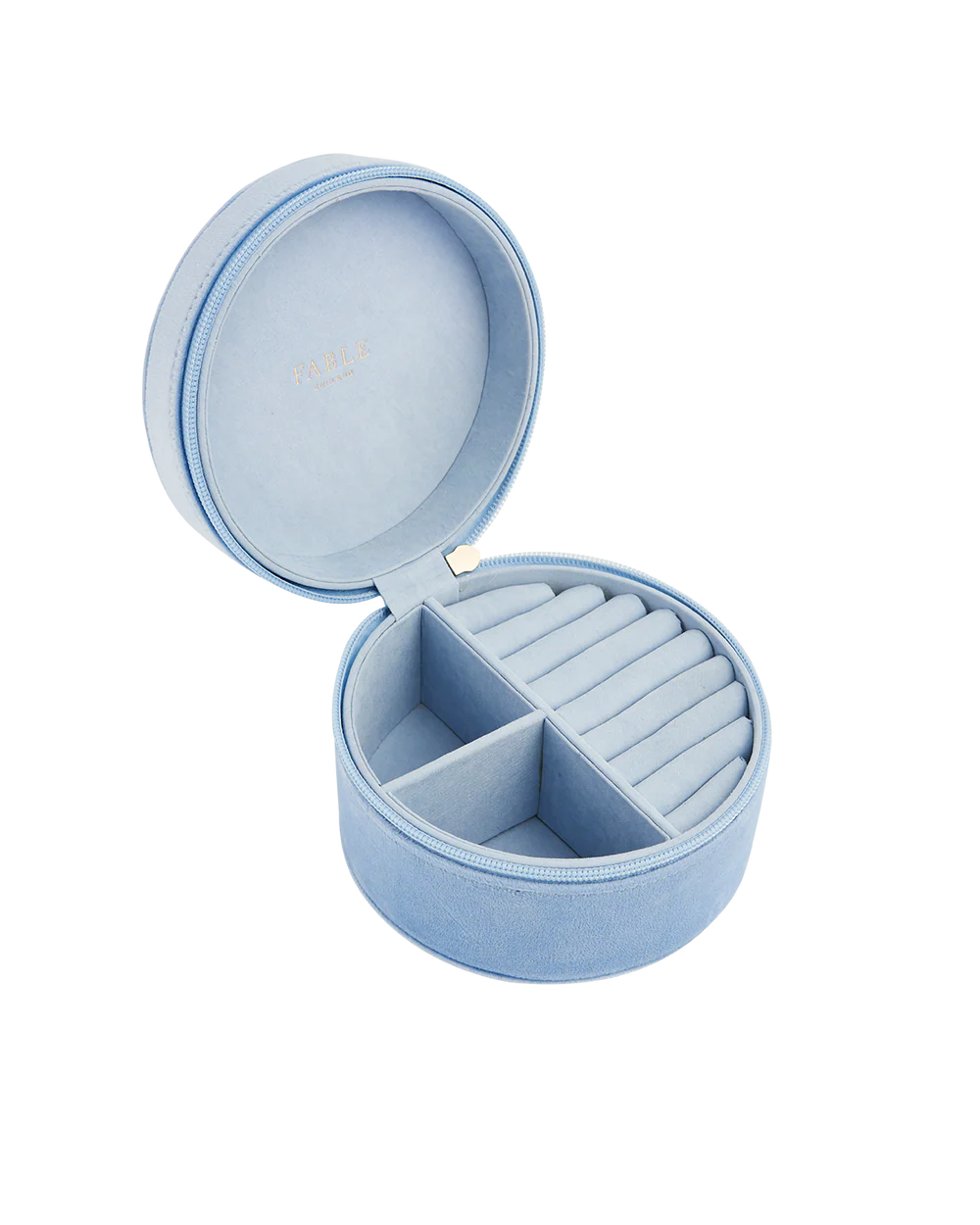 Fable England Peter Rabbit: Blue Emroidered Circle Jewellery Box
