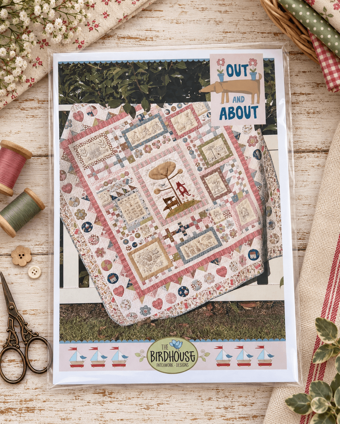 Out and About by Natalie Bird of Birdhouse Designs QUILT KIT