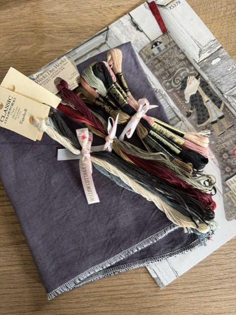 Midnight Santa Stocking Kit/ Thread Pack, by Teresa Kogut