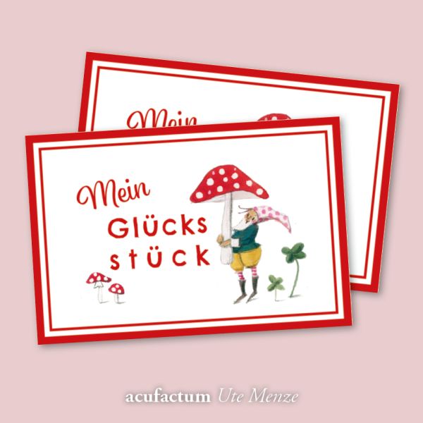 Acufactum Label Lucky Guy {with Dwarf and Toadstool}