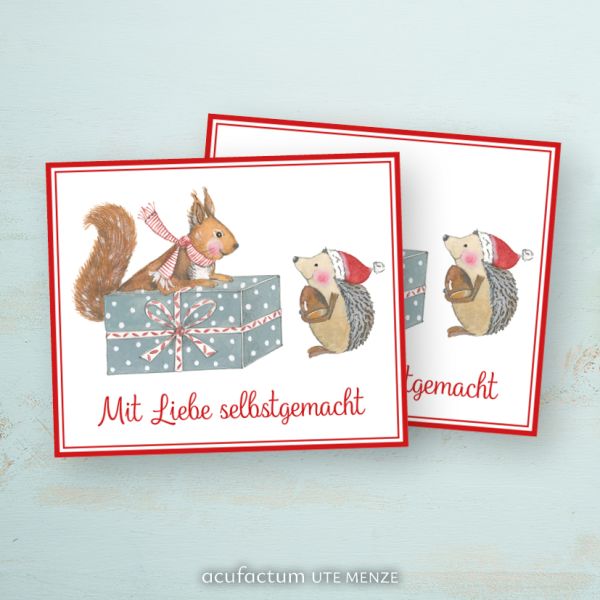 Acufactum Label Squirrel and Hedgehog