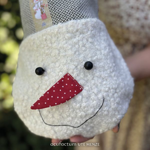 Acufactum Pattern: Santa Claus and Snowman Bag