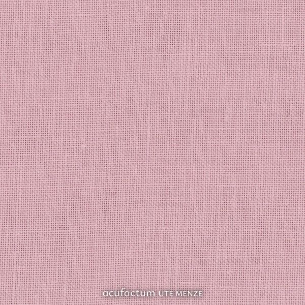 Soft pink linen fabric, ideal for apparel and home decor projects, showcasing a textured, lightweight design.