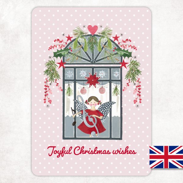 Acufactum "Joyful Christmas Wishes" Postcard