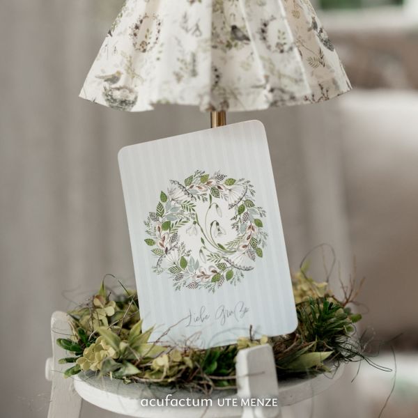 Acufactum Postcard Snowdrop "Best Regards"