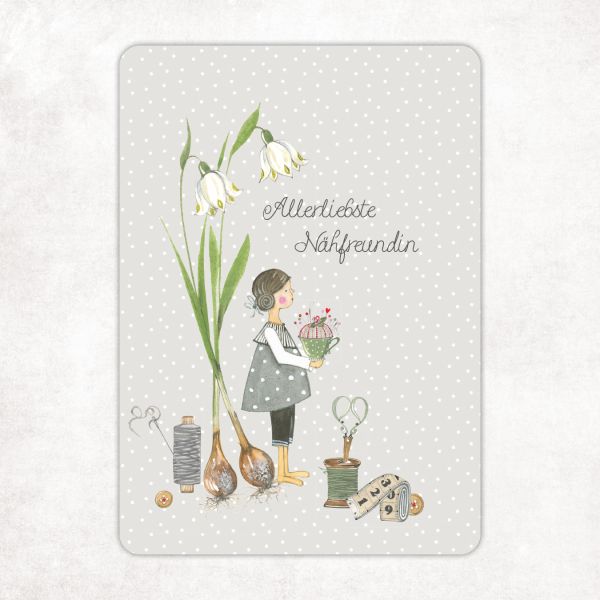 Acufactum Postcard Dearest Sewing Friend
