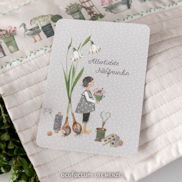 Acufactum Postcard Dearest Sewing Friend