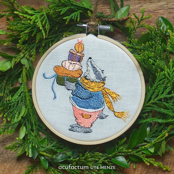 Acufactum MACHINE EMBROIDERY FILE - Gift Badger