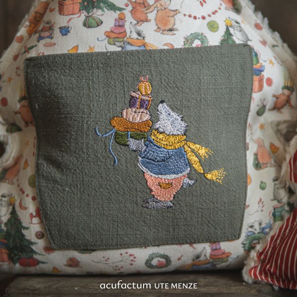 Acufactum MACHINE EMBROIDERY FILE - Gift Badger