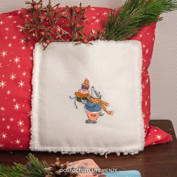 Acufactum MACHINE EMBROIDERY FILE - Gift Badger