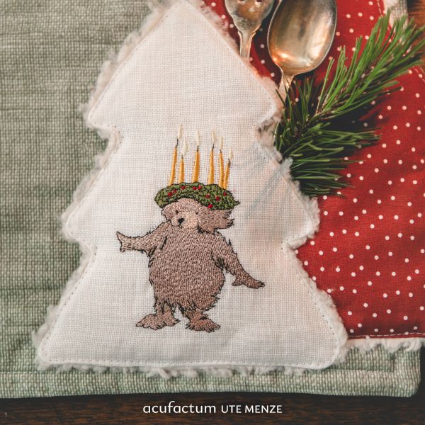 Acufactum MACHINE EMBROIDERY FILE - Lucia Bear