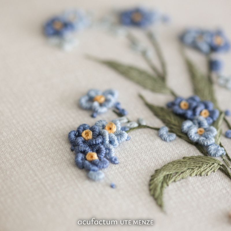 Acufactum Embroidery Pattern "Forget-me-not"