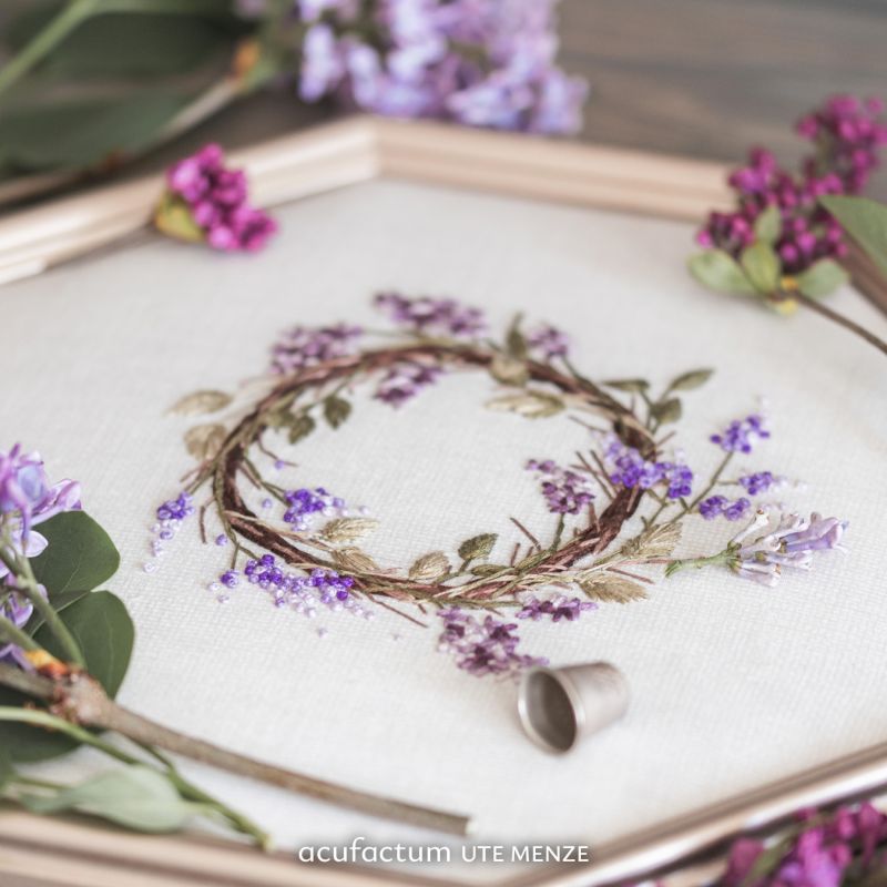Acufactum Embroidery Pattern "Lilac Dance"