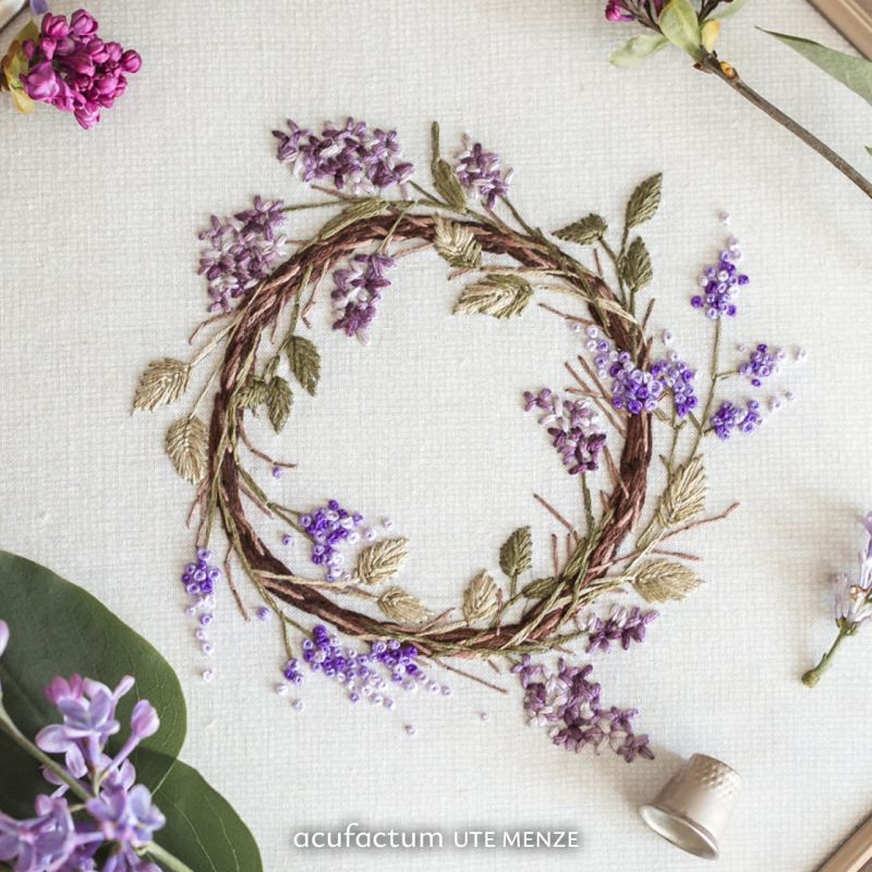 Acufactum Embroidery Pattern "Lilac Dance"
