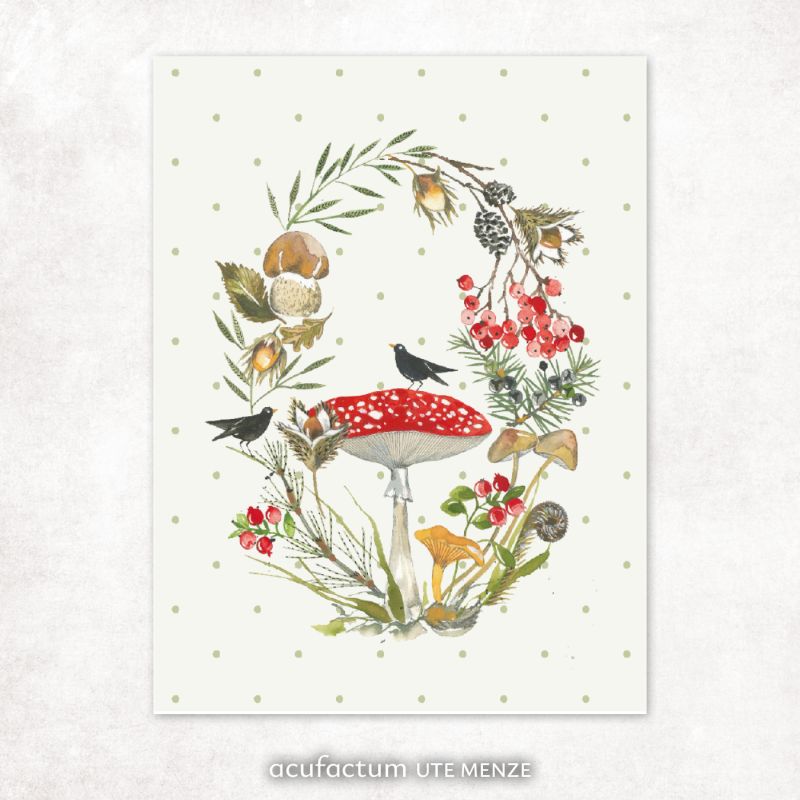 Acufactum Patch Mushroom Wreath