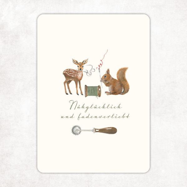Acufactum Postcard "Sew Happy Thread Obsessed"