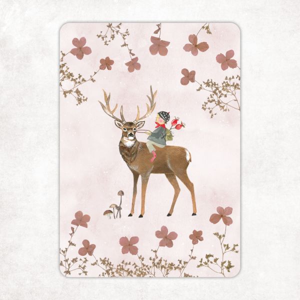 Acufactum Postcard "Deer Stroll"