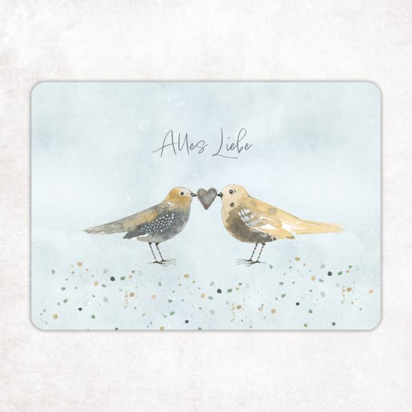 Acufactum Postcard Pair of Birds "All the Best"
