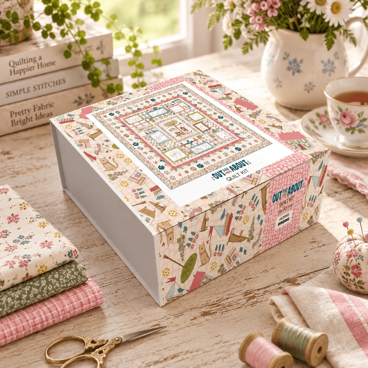 Out and About by Natalie Bird of Birdhouse Designs QUILT KIT