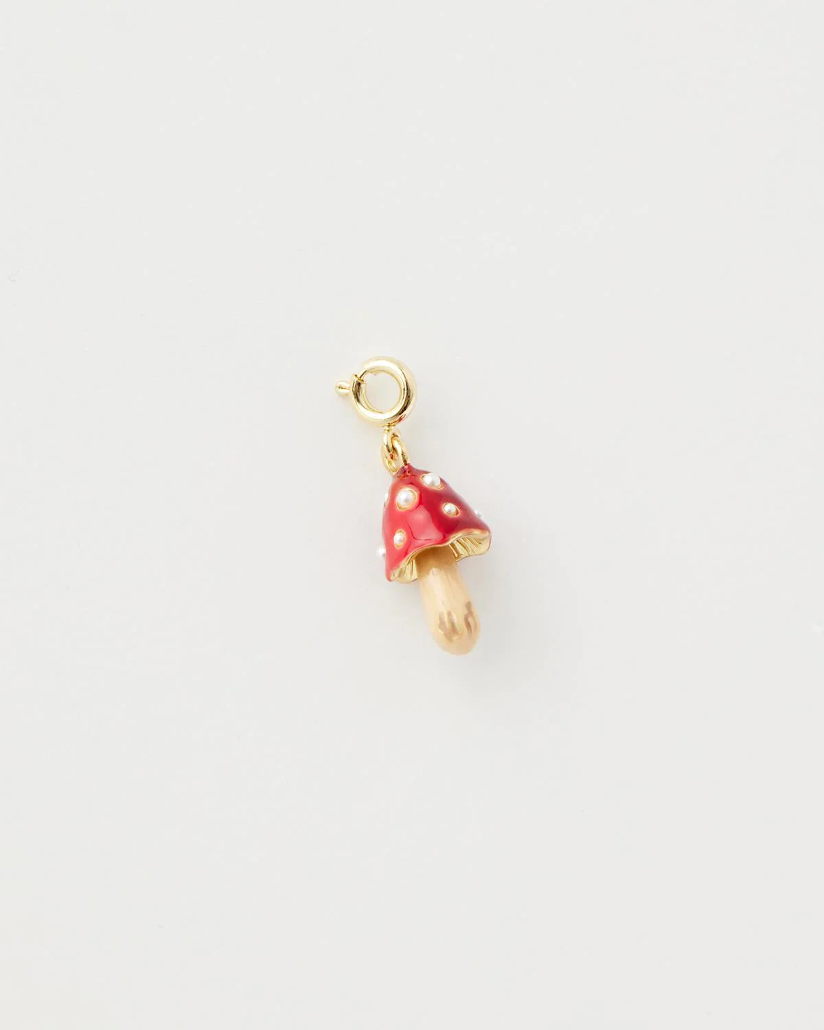 Fable England Enamel Mushroom Charm